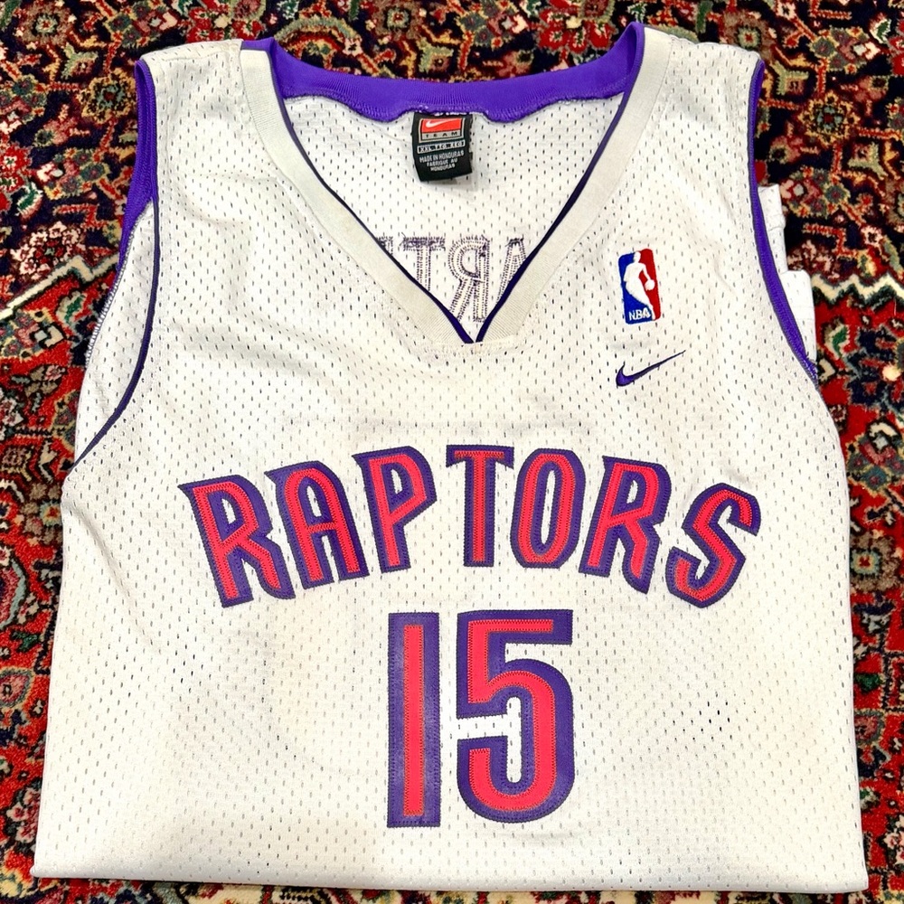 VINTAGE NIKE AIR NBA JERSEY VINCE CÁRTER TORONTO RAPTORS  SIZE XXL.